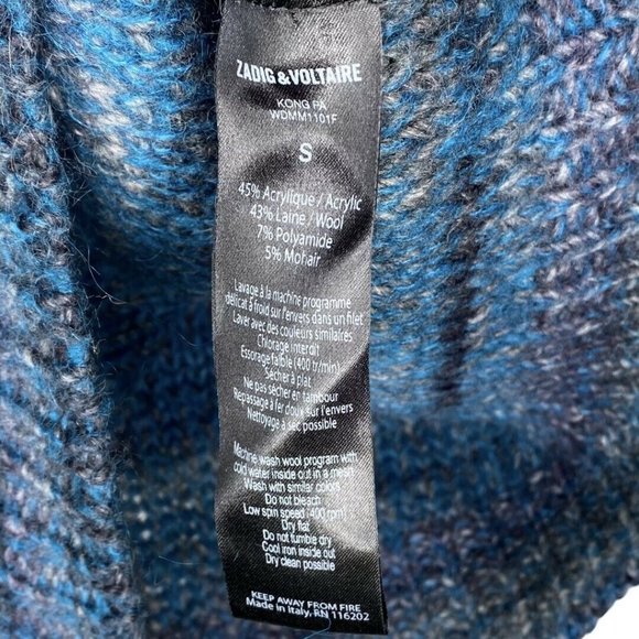 Zadig & Voltaire Kong Sweater Raglan Multicolor S - Picture 6 of 6